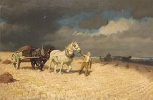 GASCOYNE George Gascognie 1862-1933,Autumn Labour,Woolley & Wallis GB 2016-06-08