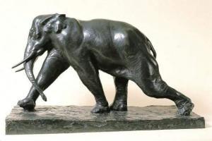 GASPAR Jean Marie 1861-1931,wandelende olifant (1908),1908,De Vuyst BE 2006-12-09