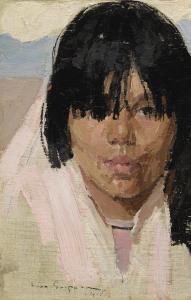 GASPARD Leon Schulman 1882-1964,JUANITA—PUEBLO GIRL,1918,Sotheby's GB 2018-05-23