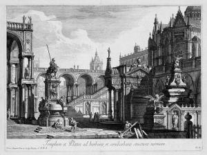 GASPARI Pietro 1720-1785,Templum et Platea ad barbarae...,Galerie Bassenge DE 2009-06-04