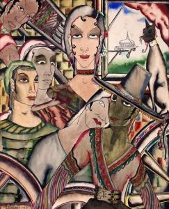 GASPARO Oronzo 1903-1969,LADIES AND  GENTLEMAN,1929,Clark Cierlak Fine Arts US 2019-12-07