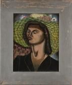 GASPARO Oronzo 1903-1969,Lady with Hat,1938,Leland Little US 2009-12-05