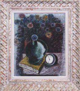 GASPARO Oronzo 1903-1969,STILL LIFE WITH CLOCK,1938,Clark Cierlak Fine Arts US 2020-07-25