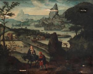 GASSEL Lucas, dit Helmont 1500-1570,The Flight into Egypt,Bonhams GB 2021-07-07