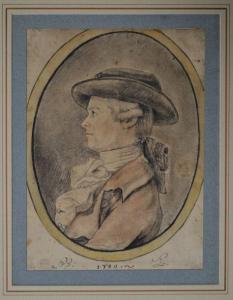 GASSNER SIMON 1755-1830,Portrait d\’un homme d,1780,Gautier-Goxe-Belaisch, Enghien Hotel des ventes 2020-12-03