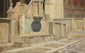 GASTON LAREE 1867-1940,Interieur de la Basilique Saint Clément à Rome,Aguttes FR 2013-02-20
