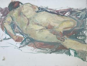 GAT Eliahu 1919-1987,Nude,1977,Montefiore IL 2024-03-05