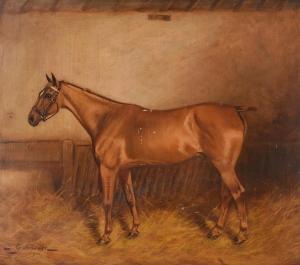 GATEHOUSE Charles E. 1866-1952,BAY MARE IN A STABLE,1911,Dreweatts GB 2023-03-02