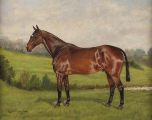 GATEHOUSE Charles E. 1866-1952,Portrait of a horse,1924,Hargesheimer Kunstauktionen DE 2022-09-07