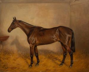 GATEHOUSE Charles E.,Racehorse 'Royal Star' in a Stable,1911,Simon Chorley Art & Antiques 2022-03-22