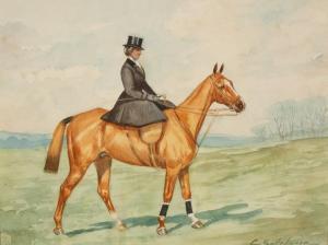 GATEHOUSE Charles E.,Study of a Lady Riding Sidesaddle,Simon Chorley Art & Antiques 2022-03-22