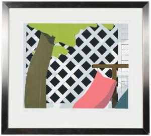 GATEWOOD Maud 1934-2004,Spots - Lattice Porch,1980,Brunk Auctions US 2018-12-06