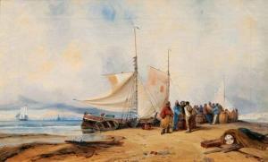 GATKE heinrich 1814-1879,Companion Pieces: Fisher Folk on the Shore,Stahl DE 2016-11-26