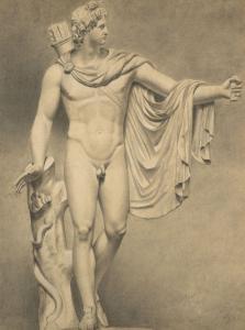 GATTEAUX Edouard Jacques 1788-1881,L'Apollon du Belvéd,1811,Artcurial | Briest - Poulain - F. Tajan 2023-09-26