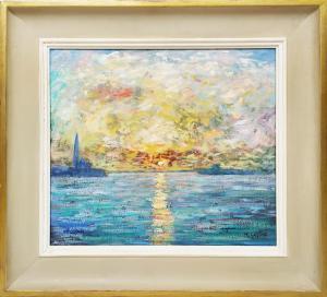 GATTEAUX Marcel 1962,Sunset Venice,Lots Road Auctions GB 2023-07-16