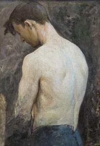 GATTI Arturo 1878-1958,Figura di schiena,1903,Meeting Art IT 2015-06-07