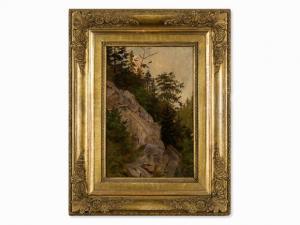 GAUERMANN Friedrich 1807-1862,Study Of A Rock,1850,Auctionata DE 2016-10-17