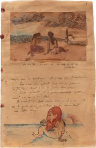 GAUGUIN Paul,Moïse sur la montage et Tahitiennes jouant de la f,1893-1894,Sotheby's 2024-04-24