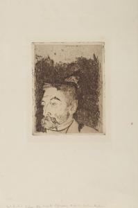 GAUGUIN Paul 1848-1903,Portrait de Stéphane Mallarmé,1891,Christie's GB 2024-04-12