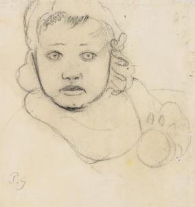 GAUGUIN Paul 1848-1903,TÊTE D'ENFANT,1890,Sotheby's GB 2018-10-18