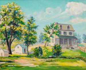 GAUL Arrah Lee 1888-1980,House on the Hill,Shannon's US 2024-01-18
