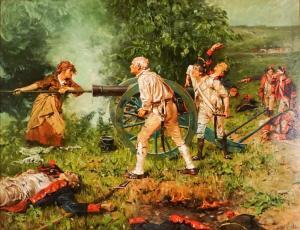 GAUL Gilbert William 1855-1919,Molly Pitcher at the Battle of Monmouth,1778,Weschler's US 2023-09-22