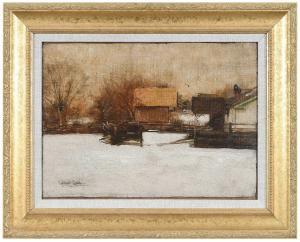 GAUL Gilbert William 1855-1919,Snow Scene,Brunk Auctions US 2024-03-08