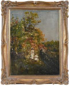 GAUL Gilbert William 1855-1919,Summer Scene, On the Hillside,Brunk Auctions US 2024-03-08