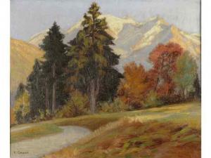 GAULET Henry 1863-1936,Le Mont-Blanc, Saint Gervais, les Vardasses sur la,Blache FR 2009-04-27