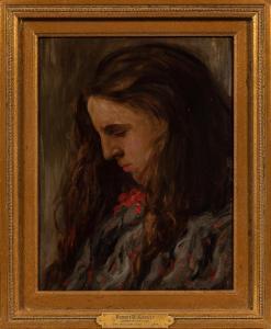 GAULEY Robert David 1875-1943,Girl Contemplating,1896,Skinner US 2023-05-02