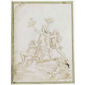 GAULLI BACICCIA Giovan Battista 1639-1709,""Apolo y Dafne"",Subastas Segre ES 2013-05-21