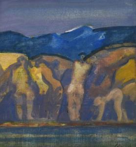 GAULT George 1916-2001,FIGURES BY THE WATER,Ross's Auctioneers and values IE 2021-08-18