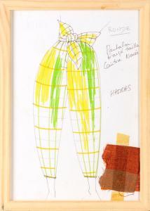 GAULTIER JEAN PAUL 1952,Projet de vêtement,Cannes encheres, Appay-Debussy FR 2024-02-23