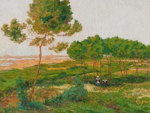 GAUSSON Leo 1860-1944,Landscape in Brittany,1925,Van Ham DE 2023-11-17