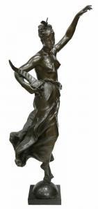 GAUTHERIN Jean 1840-1890,A STATUE OF NYMPH,New Art Est-Ouest Auctions JP 2009-03-18