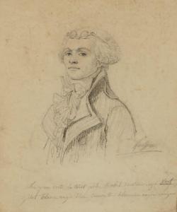 GAUTHEROT Claude,Portrait de Maximilien de Robespierre (Arras, 1758,Binoche et Giquello 2023-01-21