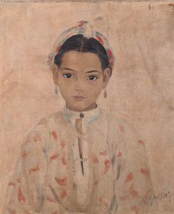 GAUTHIER A,PORTRAIT OF A YOUNG GIRL,20th century,Potomack US 2021-10-01