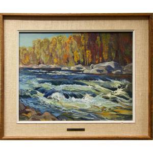 GAUTHIER Joachim George 1897-1988,BELL RAPIDS - MADAWASKA RIVER,Waddington's CA 2023-10-26