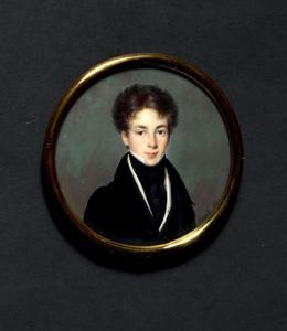 GAUTIER D'AGOTY Pierre Édouard 1775-1871,Portrait de jeune homme,1822,Binoche et Giquello 2022-04-01