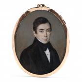 GAUTIER D'AGOTY Pierre Édouard,Portrait Miniature of a Gentleman,1837,Leland Little 2024-03-15