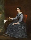 gautier eugénie,Portrait de femme à son ouvr,1853,Artcurial | Briest - Poulain - F. Tajan 2009-10-12