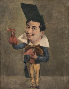 GAUTIN Y,Portrait charge d'un artiste de music-hall,c.1900,Neret-Minet FR 2016-06-22