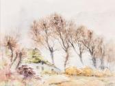 GAUTRY E 1900-1900,un paysage aux meules,Dogny Auction CH 2013-03-05