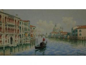GAVAGNIN,Venetian canal scene with gondola,Capes Dunn GB 2012-03-13