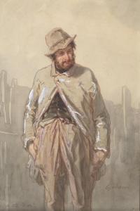 GAVARNI Paul 1804-1866,Homme au chapeau debout,Christie's GB 2024-03-20