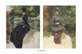 GAVARNI Pierre 1846-1932,Studies of a lady riding side saddle,Christie's GB 2014-01-29