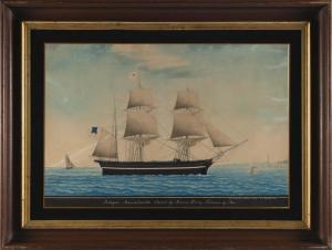 GAVARRONE Domenico,Barque Massachusetts owned by Messrs Henry Johnson,1850,Eldred's 2023-03-01