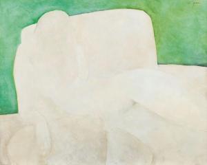 GAVEAU Claude,Femme nue assise sur fond vert,AuctionArt - Rémy Le Fur & Associés 2023-12-12