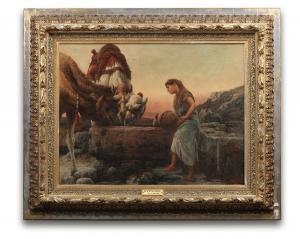 GAVIN Robert 1827-1883,Rebekah giving water to Abraham's camels,1878,Bonhams GB 2022-06-14
