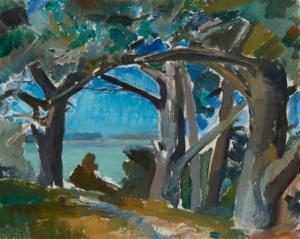 GAW WILLIAM ALEXANDER 1891-1973,Cyprus Trees,1941,John Moran Auctioneers US 2023-11-14